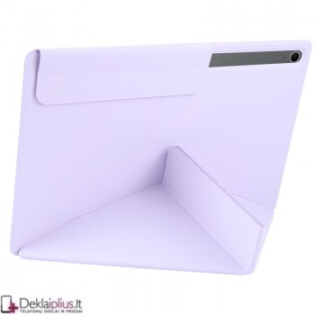 Magnetinis dirbtinės odos atverčiamas dėklas - violetinis (Samsung Galaxy Tab S11)